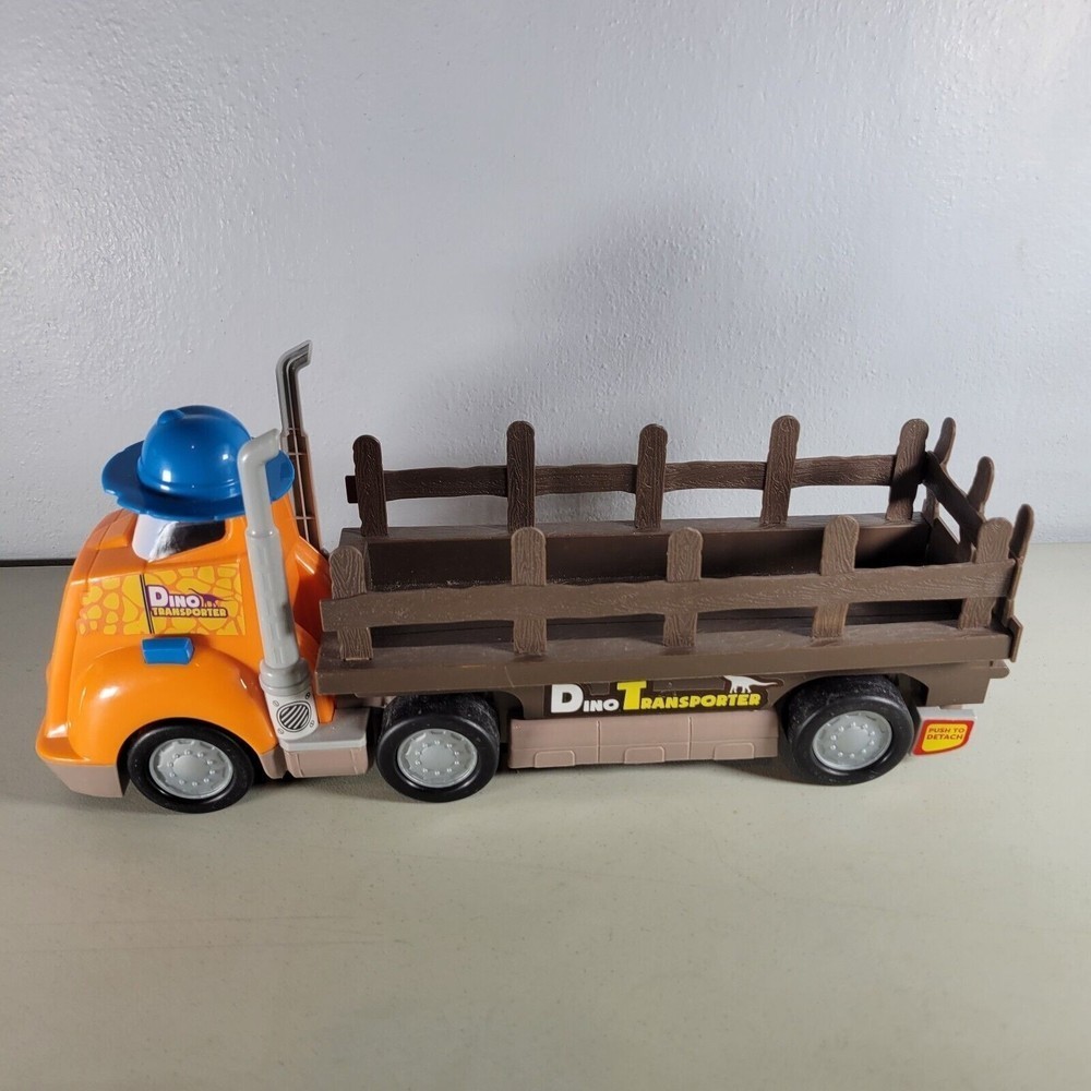 Dino Transporter Semi Truck With Engine Sound Works 15" Long 6.5" Tall
